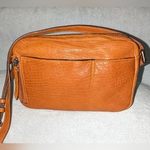 Olivia Harris OH by Joy Gryson soft leather crossbody bag.